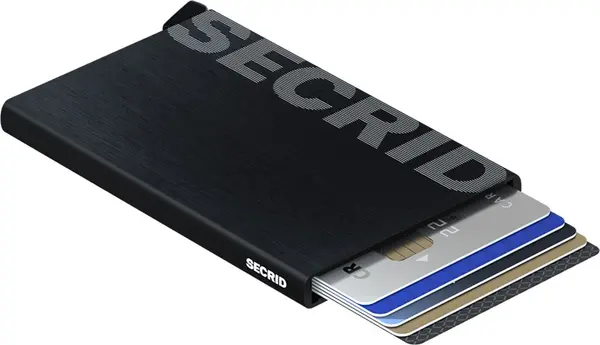 Secrid Secrid Cardprotector Laser Logo Black Unisex - Портфейли Secrid - Черен - CLa-Logo-black-One-size - Size: One size