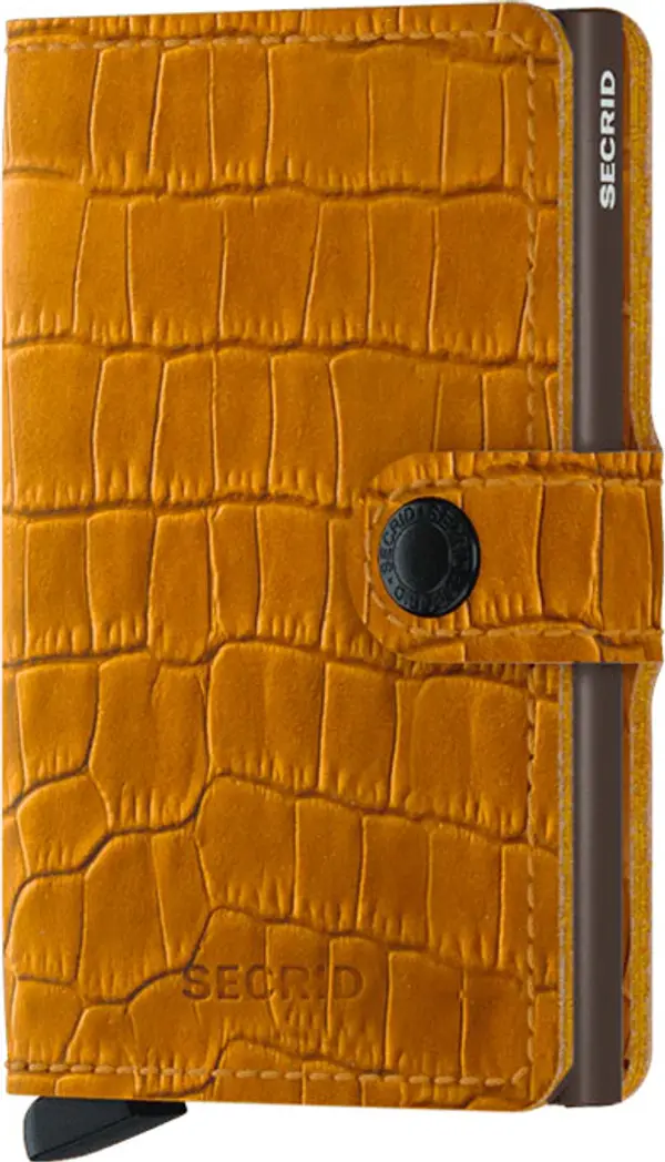 Secrid Secrid Miniwallet Cleo Ochre-Brown Unisex - Портфейли Secrid - Кафяв - MCl-Brown-One-size - Size: One size