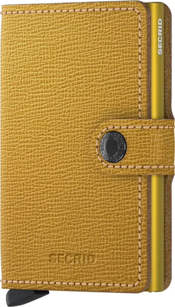 Secrid Secrid Miniwallet Crisple Ochre Unisex - Портфейли Secrid - Жълт - MC-Ochre-One-size - Size: One size