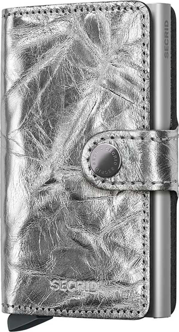 Secrid Secrid Miniwallet Crunch Silver Unisex - Портфейли Secrid - Многоцветен - MCr-Silver-One-size - Size: One size