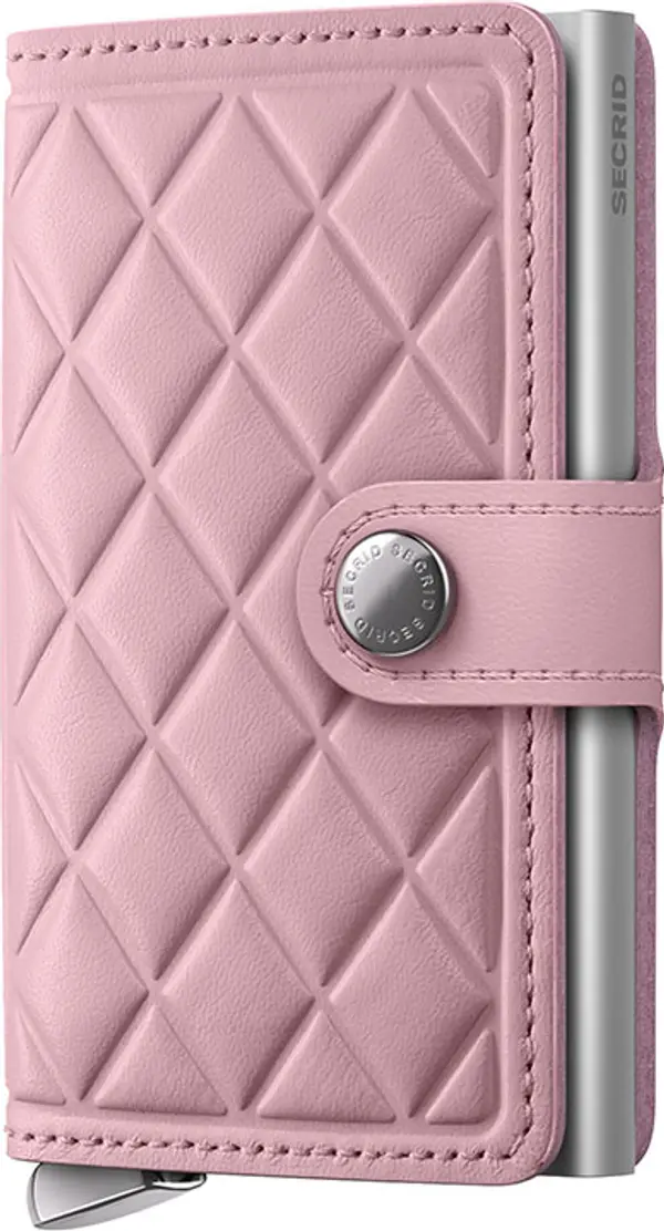 Secrid Secrid Miniwallet Emboss Diamond Rose Unisex - Портфейли Secrid - Розов - MEd-Rose-One-size - Size: One size