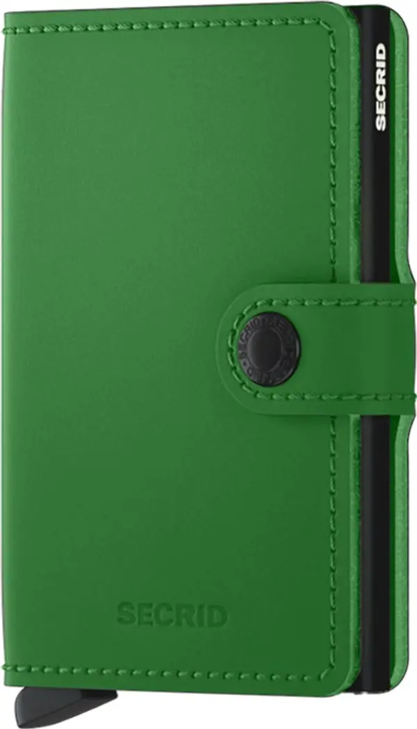 Secrid Secrid Miniwallet Matte Bright Green Unisex - Портфейли Secrid - Зелен - MM-Bright-Green-One-size - Size: One size