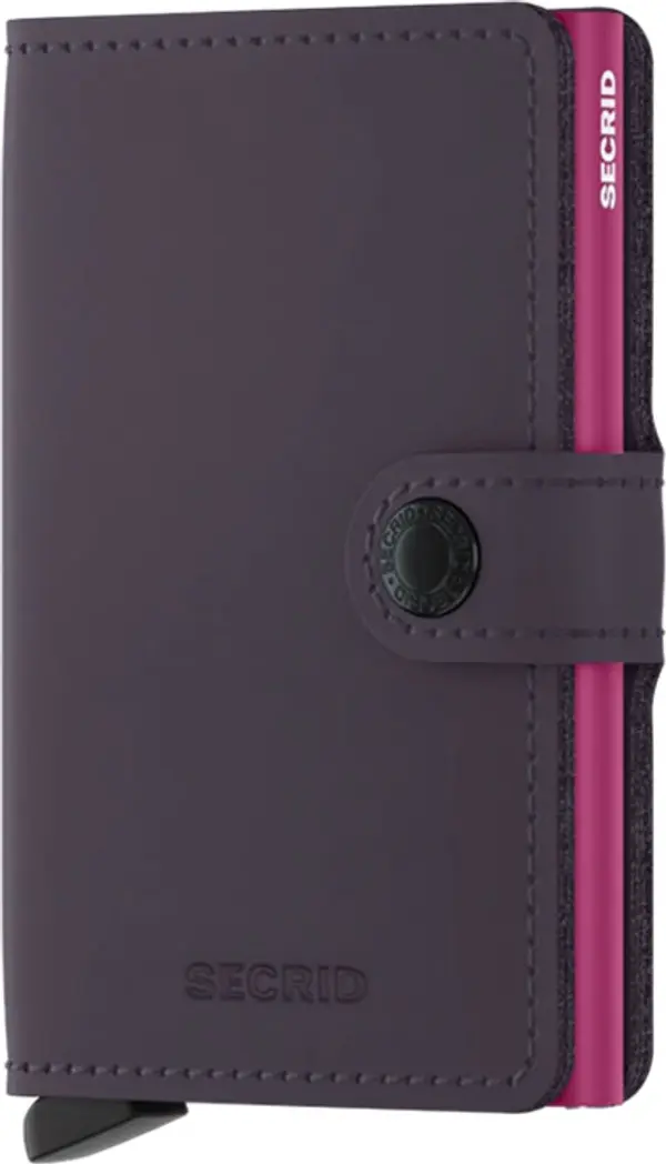 Secrid Secrid Miniwallet Matte Dark Purple-Fuchsia Unisex - Портфейли Secrid - Лилав - MM-Dark-Purple-Fuchsia-One-size - Size: One size