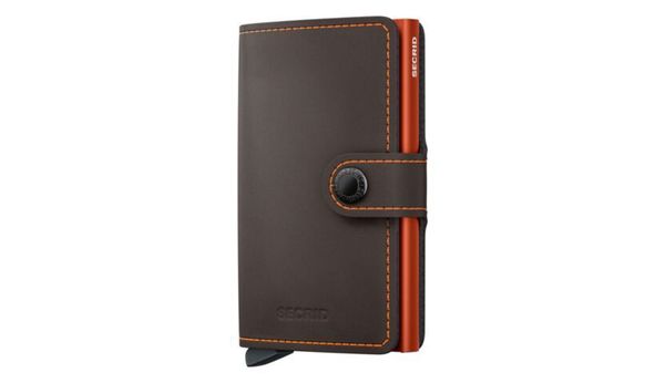 Secrid Secrid Miniwallet Matte Trufﬂe & Orange
