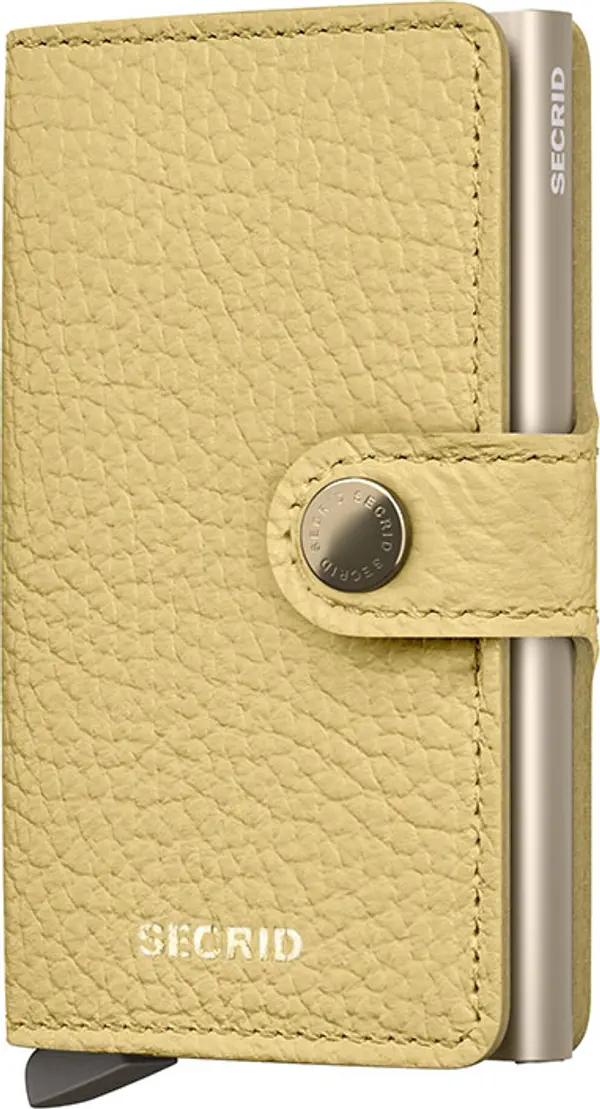 Secrid Secrid Miniwallet Pebble Butter Yellow Unisex - Портфейли Secrid - Жълт - MPe-Butter-Yellow-One-size - Size: One size