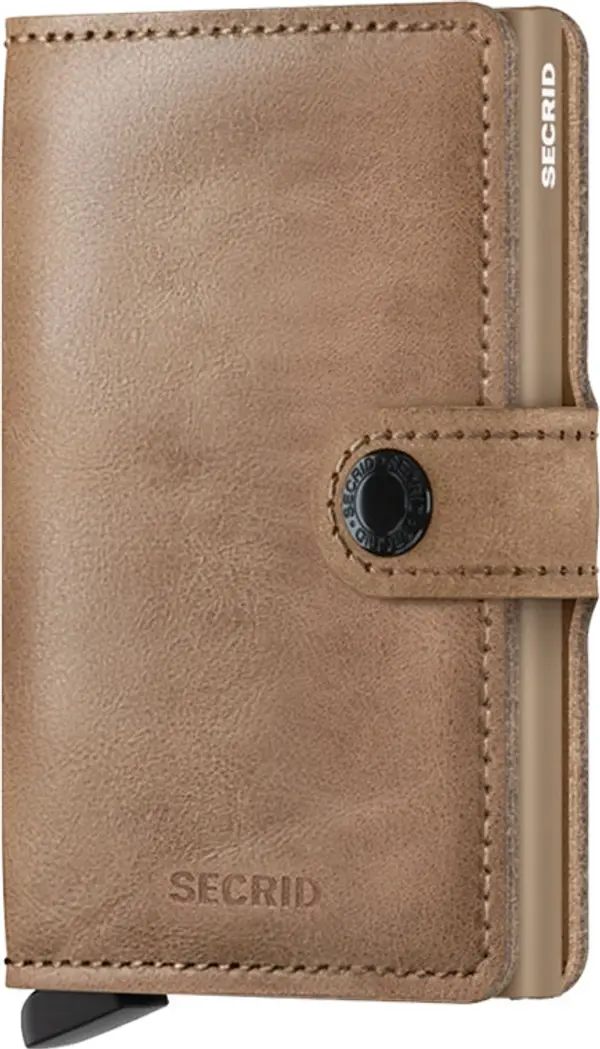 Secrid Secrid Miniwallet Vintage Taupe Unisex - Портфейли Secrid - Кафяв - MV-Taupe-One-size - Size: One size