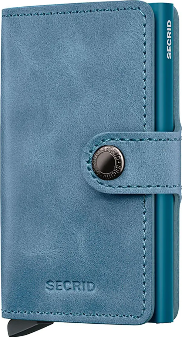 Secrid Secrid Miniwallet Vintage Teal Unisex - Портфейли Secrid - Син - MV-Teal-One-size - Size: One size