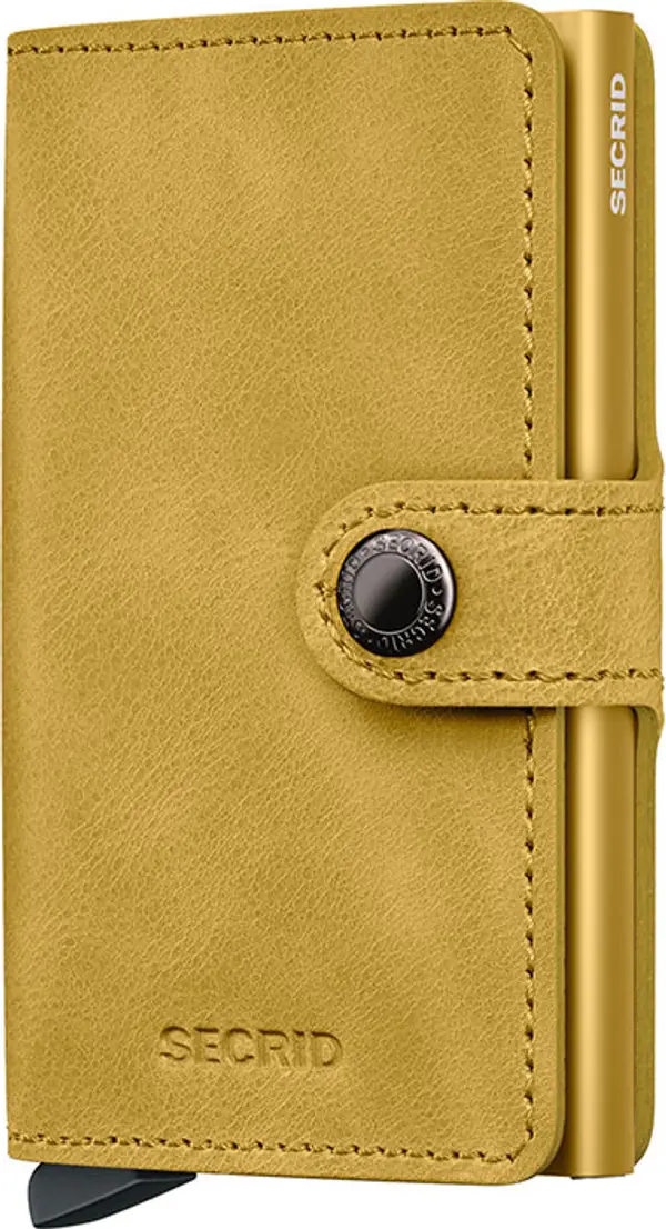 Secrid Secrid Miniwallet Vintage Yellow Unisex - Портфейли Secrid - Жълт - MV-Yellow-One-size - Size: One size