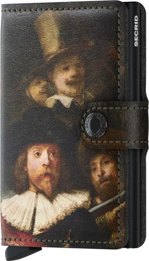 Secrid Secrid Miniwallet x Art Night Watch Unisex - Портфейли Secrid - Кафяв - MAr-Night-One-size - Size: One size