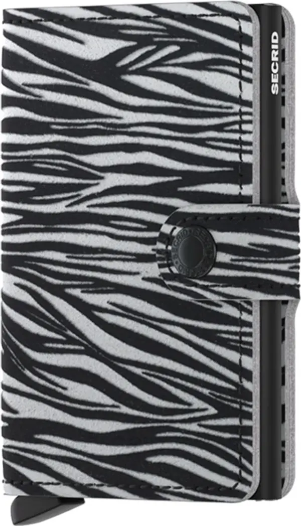 Secrid Secrid Miniwallet Zebra Light Grey Unisex - Портфейли Secrid - Сив - MZe-Light-Grey-One-size - Size: One size
