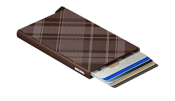 Secrid Secrid Cardprotector Laser tartan Brown