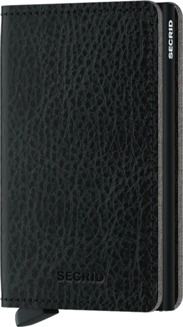 Secrid Secrid Slimwallet Veg Black-Black Unisex - Портфейли Secrid - Черен - SVg-Black-Black-One-size - Size: One size