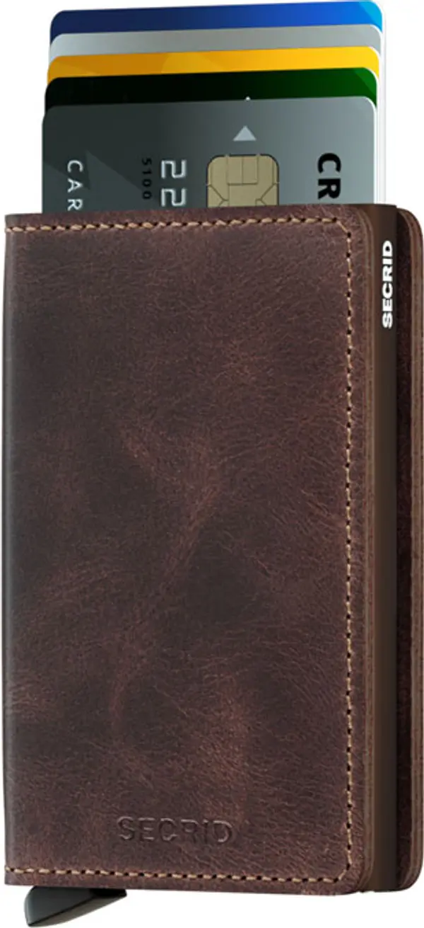 Secrid Secrid Slimwallet Vintage Chocolate Unisex - Портфейли Secrid - Кафяв - SV-CHOCOLATE-One-size - Size: One size