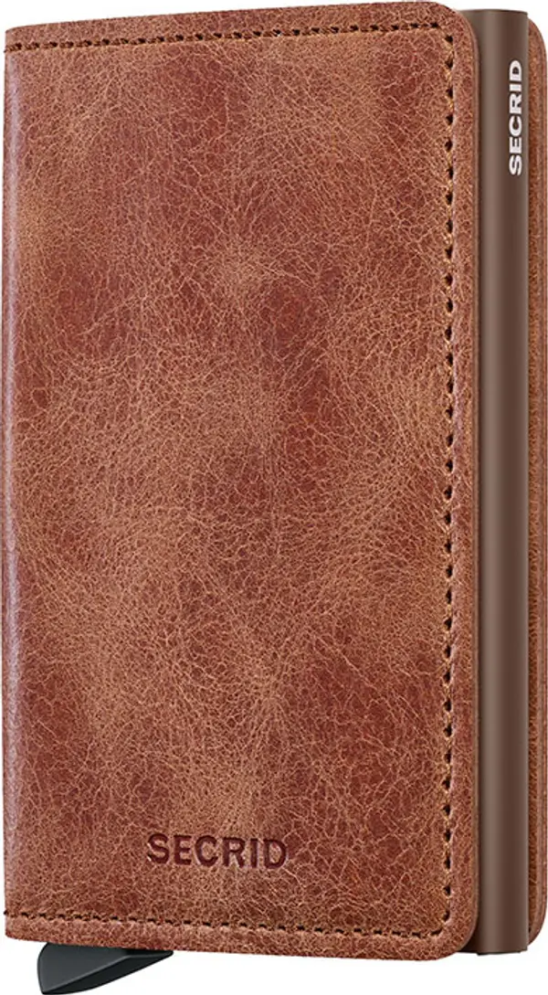 Secrid Secrid Slimwallet Vintage Cognac-Brown Unisex - Портфейли Secrid - Кафяв - SV-Cognac-Brown-One-size - Size: One size