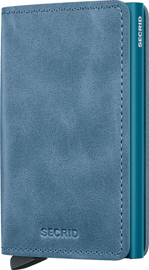 Secrid Secrid Slimwallet Vintage Teal Unisex - Портфейли Secrid - Син - SV-Teal-One-size - Size: One size