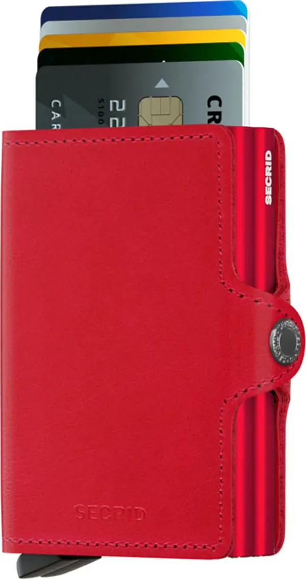 Secrid Secrid Twinwallet Original Red-Red Unisex - Портфейли Secrid - Червен - TO-RED-RED-One-size - Size: One size