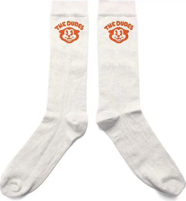 The Dudes The Dudes Bear Tennis Socks Unisex - Чорапи The Dudes - Бял - 10047629-7.5-11.5 - Size: 7.5-11.5