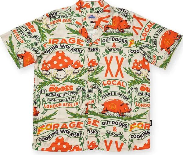 The Dudes The Dudes Cooking With Risks Hawaiian Shirt Мъже - Риза The Dudes - Многоцветен - 10016162-XL - Size: XL