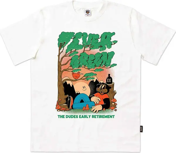 The Dudes The Dudes Evergreen Seasonal T-Shirt Мъже - Тениски The Dudes - Бял - 10003901-XL - Size: XL
