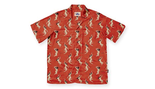 The Dudes The Dudes Ladies Red Hawaiian Shirt