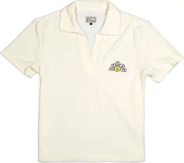 The Dudes The Dudes Leony Women Polo Shirt Vanilla Жени - Тениски The Dudes - Светло кафяв - 101775-SS24-S - Size: S