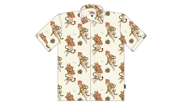 The Dudes The Dudes Leopard Hawaiian Shirt M