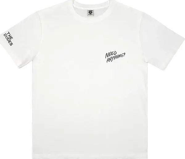 The Dudes The Dudes Need Anything Classic T-Shirt White Мъже - Тениски The Dudes - Бял - 103929-SS24-L - Size: L