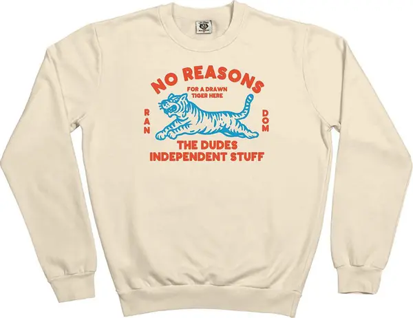 The Dudes The Dudes No reasons Classic Sweatshirt Мъже - Суитшърти и блузи с качулка The Dudes - Бял - 10033567-XL - Size: XL
