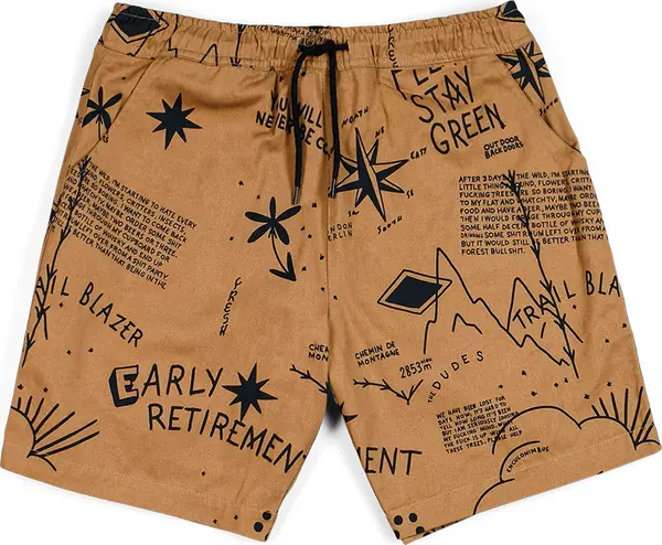 The Dudes The Dudes Trail Blazer Shorts Мъже - Бельо The Dudes - Кафяв - 1001537-Spring23-M - Size: M