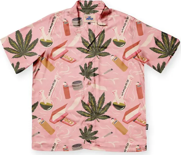 The Dudes The Dudes Trippin Hawaiian Shirt Мъже - Риза The Dudes - Розов - 204062-L - Size: L