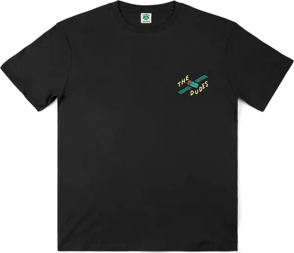 The Dudes The Dudes Uncle Nature Classic Premium T-shirt Black Мъже - Тениски The Dudes - Черен - 15602-FW23-L - Size: L