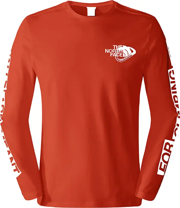 The North Face The North Face M Outdoor L/S Graphic Tee Мъже - Тениски The North Face - Червен - NF0A827KLV4-M - Size: M