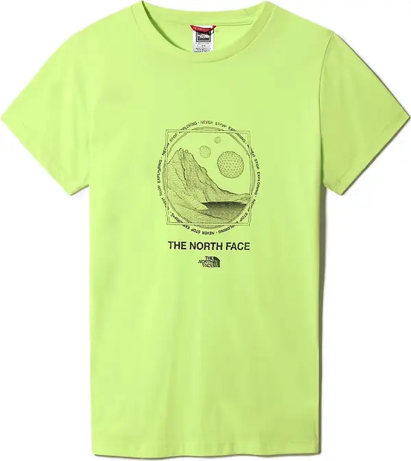 The North Face The North Face W Galahm Graphic T-shirt Жени - Тениски The North Face - Зелен - NF0A7R29HDD-XS - Size: XS