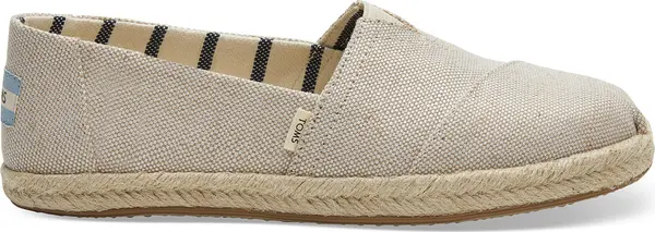 Toms Toms Beige Metallic Canvas Women's Espadrilles Жени - Спортни обувки Toms - Светло кафяв - 10013508-4 - Size: 4