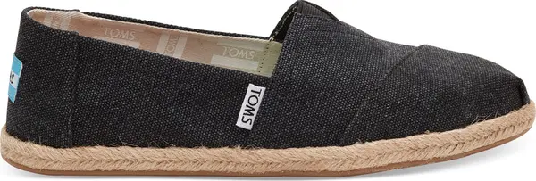 Toms Toms Black Washed Canvas Alpargata Жени - Спортни обувки Toms - Черен - 10009751-4.5UK - Size: 4.5