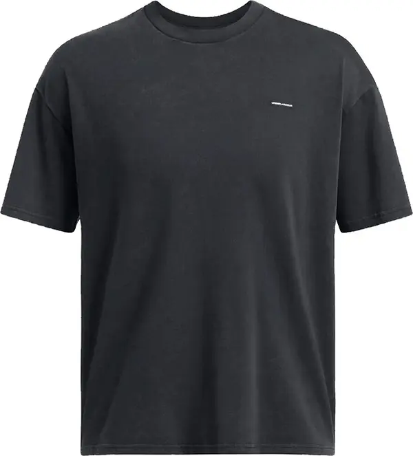 Under Armour Under Armour M Icon Heavyweight Oversized Logo Wash Short Sleeve Мъже - Тениски Under Armour - Черен - 1389147-001-M - Size: M