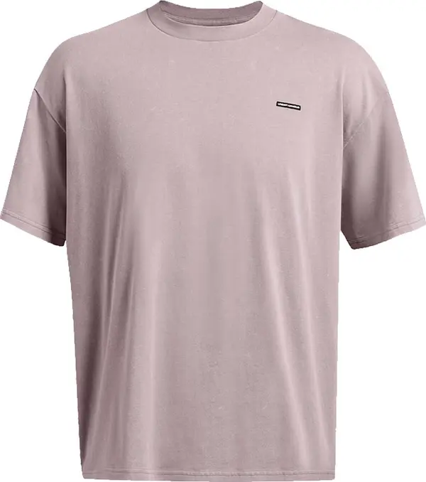 Under Armour Under Armour M Icon Heavyweight Oversized Logo Wash Short Sleeve Мъже - Тениски Under Armour - Лилав - 1389147-015-M - Size: M