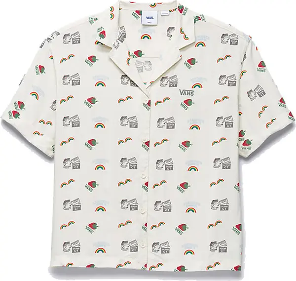 Vans Vans Anaheim Sidewall Buttondown Top Жени - Риза Vans - Бял - VN00039P3KS-M - Size: M