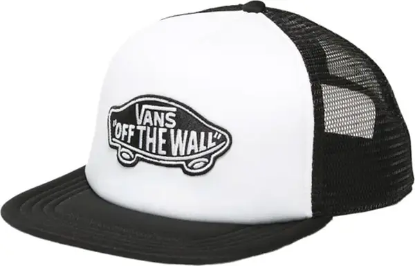 Vans Vans Classic Patch Curved Bill Trucker Black/White Unisex - Чапки Vans - Черен - VN00066XY28-One-size - Size: One size