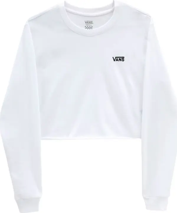 Vans Vans Cropped T-Shirt LS Жени - Тениски Vans - Бял - VN0A4OUQWHT-XS - Size: XS