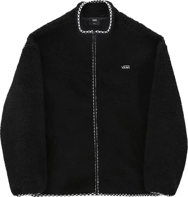 Vans Vans Griffen Sherpa Zip Jacket Жени - Суитшърти и блузи с качулка Vans - Черен - VN0A7RP1BLK-S - Size: S