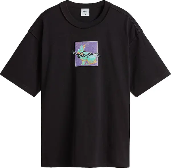 Vans Vans LX Down The Rabbit Hole SS Tee Tap Shoe Мъже - Тениски Vans - Черен - VN000MF8E06-L - Size: L