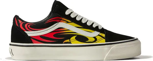 Vans Vans LX Old Skool Y2K Flame Black White Мъже - Спортни обувки Vans - Черен - VN000D56MCG-8.5 - Size: 8.5