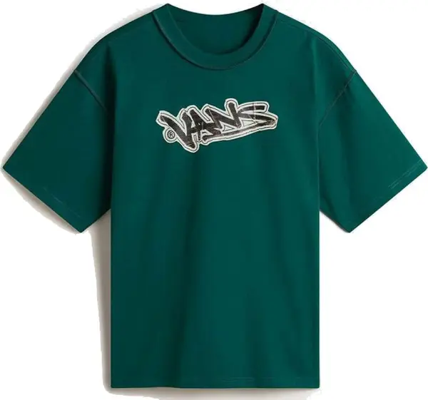 Vans Vans LX Slap SS Tee Rain Forest Мъже - Тениски Vans - Зелен - VN000MGUCI2-M - Size: M