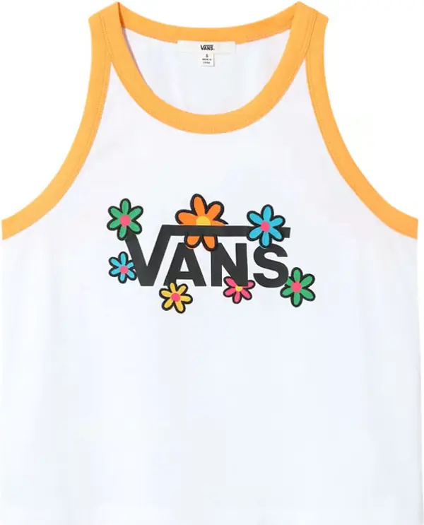 Vans Vans Stacked Floral Tank Жени - Тениски Vans - Бял - VN0A4OS6YBY-S - Size: S