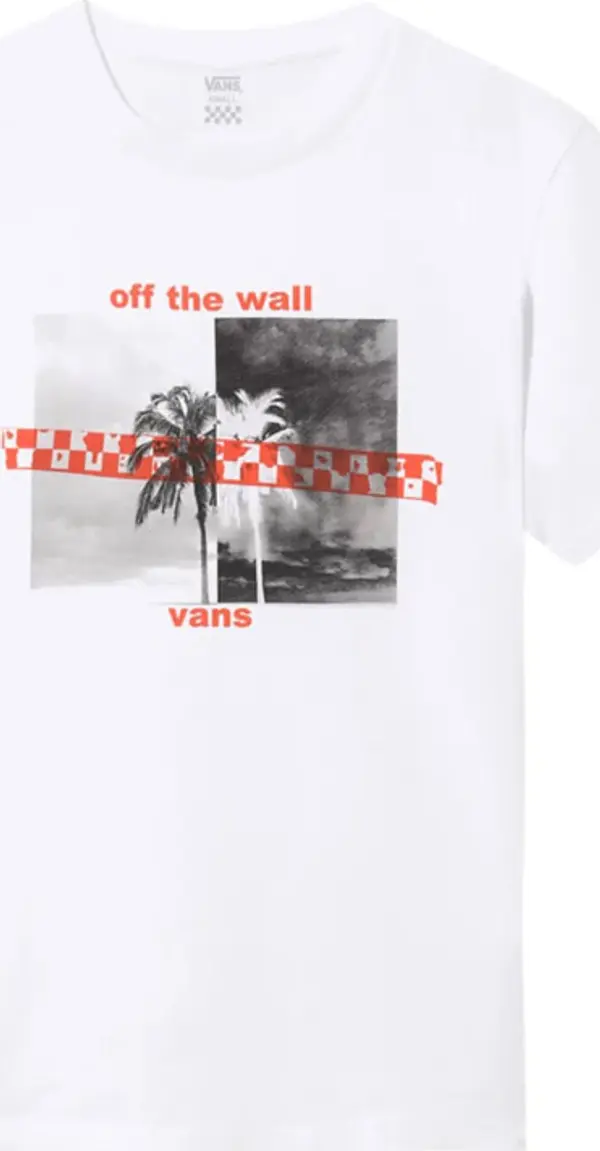 Vans Vans Wm Highlighter White Жени - Тениски Vans - Бял - VN0A4DO9WHT-XS - Size: XS