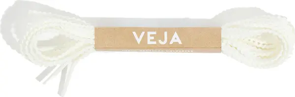 Veja Veja Laces Crante Rec Pol Eggshell Unisex - Връзки за обувки Veja - Offwhite - LC3721150D-125cm - Size: 125cm