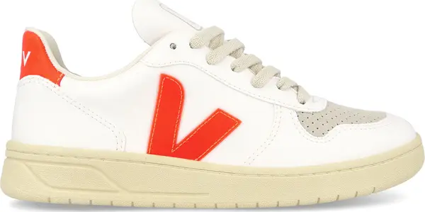 Veja Veja V-10 CWL WHITE ORANGE FLUO Жени - Спортни обувки Veja - Бял - VX0703152A-4 - Size: 4