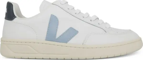 Veja Veja V-12 Leather White Steel Nautico Жени - Спортни обувки Veja - Бял - XD0203302A-4 - Size: 4