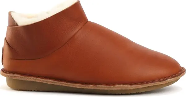 VIBAe VIBAe TE KUITI Leather Cognac Brown Shearling Жени - Обувки VIBAe - Кафяв - TKTLCGBSHG-7 - Size: 7